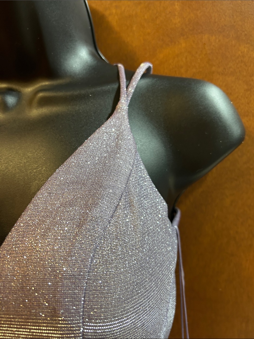 Sparkle V-Neck Lavender Special Occasion Gown - Picture 4 of 10